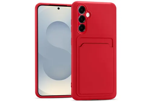 CoolGadget Handyhülle Card Case Handy Tasche für Samsung Galaxy S25 6,2 Zoll, Silikon Slim Schutzhülle mit Kartenfach für Samsung S25 5G Hülle