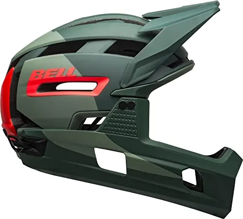 BELL Herren Super Air R MIPS Fahrradhelm - Matte Gloss Green Infrared, Größe L 58-62 cm, optimaler Schutz und hervorragende Belüftung für MTB-Fahrer