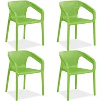 Homestyle4u Gartenstuhl 6er Set - Stapelbar und Wetterfest - Gartenstühle aus hochwertigem Kunststoff, stapelbar und leicht zu reinigen. Ideal für Balkon, Garten oder Terrasse – wetterfest und UV-beständig für ganzjährige Nutzung.