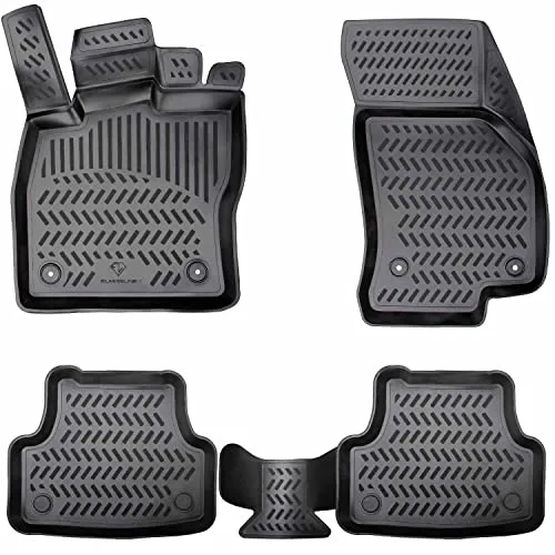 ELMASLINE 3D Gummimatten Set für Volvo XC-60 (2008-2017) - Individuelle 3D Fußmatten für perfekten Rundumschutz Ihres Volvo XC-60. Extra hoher Rand (4-5cm) schützt zuverlässig vor Schmutz und Flüssigkeiten. Pflegeleicht, strapazierfähig und umweltfreundlich.