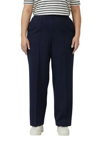 s.Oliver CURVE Bundfaltenhose mit Viskose und Stretch – Große Größen