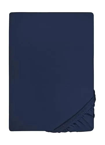 biberna Feinjersey-Spannbetttuch 0077144 Marine 1x 90x190 cm - 100x200 cm