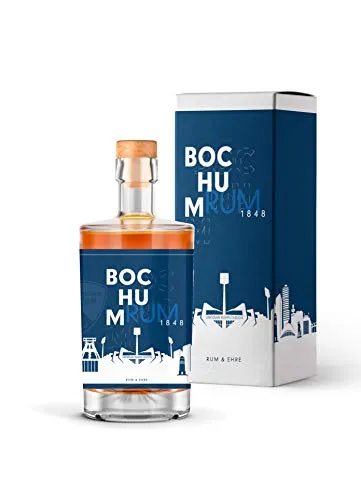 VfL Bochum Rum | mit hochwertige Geschenkverpackung | Einzelflasche 500ml | 40% Vol. | bernsteinfarbener Rum des VfL Bochums | Geschenkidee für echte Bochum Fans