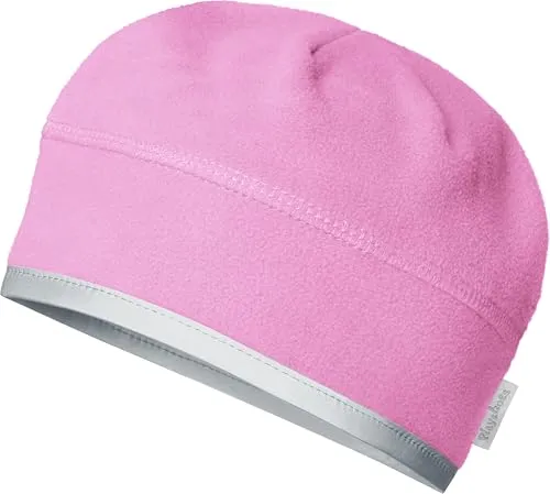 Playshoes Unisex Kinder Fleece-Mütze Wintermütze, pink Helmgeeignet, 49cm