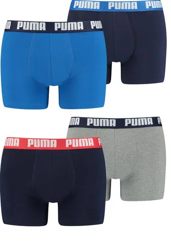 PUMA Boxershorts PUMA Herren Boxershorts Unterhosen Everyday Boxer 4er-Pack (4er-Pack)