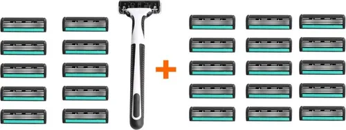 Stück Rasierklingen plus Rasierer passend dazu 25