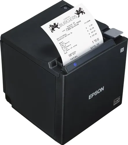 Epson TM-m50 Belegdrucker - Thermodrucker für Belege mit hoher Druckgeschwindigkeit von bis zu 350 mm/Sek. Ideal für Gastronomie und Einzelhandel, vielseitige Anschlussmöglichkeiten (USB, LAN, seriell)
