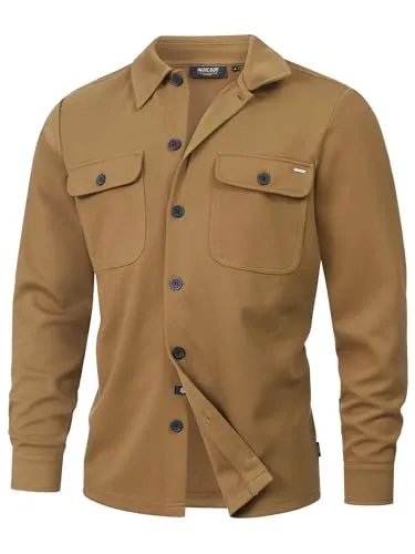 Indicode Herren INNello Langarmhemd mit Kentkragen | Stilvolles Freizeithemd in Teak, Größe M - Hochwertiges Herrenhemd aus 95% Polyester und 5% Elasthan für optimalen Tragekomfort. Mit klassischem Kentkragen und zwei praktischen Brusttaschen, ideal für den Alltag.