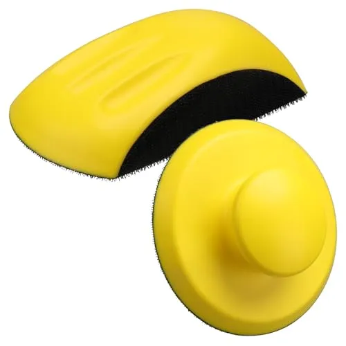 MOGRQAP 2 Stück 6 Zoll Schleifklotz Schleifblock für DIY Holzarbeit Basteln und Möbelrestaurierung Handschleifer für Schleifscheiben Handschleifblock Polier