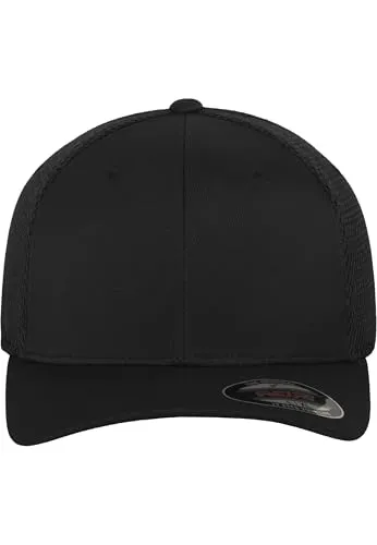 Flexfit Erwachsene Mütze Tactel Mesh, Black, S/M, 6533