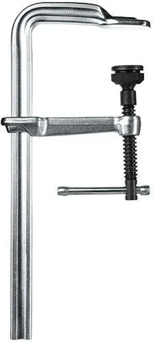 Bessey Schlosserzwinge classiX GSL 300/120 - Schraubzwingen mit einer Spannkraft bis zu 7.500 N, ideal für präzise Arbeiten in der Werkstatt dank hitzebeständiger, schwenkbarer Spezialdruckplatte.