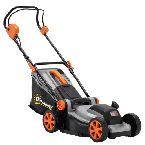 Outsunny Elektro Rasenmäher 1200 W mit 34 cm Schnittbreite