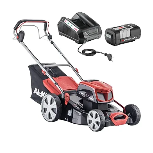 AL-KO Akku-Rasenmäher 46.9 Li SP, inkl. Akku – Effiziente Rasenpflege - Rasenmäher mit großer Schnittbreite und Fangbox mit Füllstandsanzeige. Ideal für eine effektive und komfortable Gartenpflege.