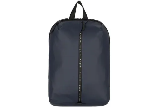 Bugatti Rucksack Blanc Backpack - Blau mit Trolleyhalterung - Laptop-Rucksack mit gepolstertem Fach für 15 Zoll Notebooks, ideal für Business und Freizeit. Robustes, abwaschbares Material sorgt für Langlebigkeit und Stil.