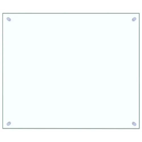 vidaXL Küchenrückwand Spritzschutz aus Hartglas 70x60cm in weiß von vidaXL