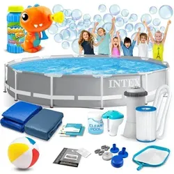 Rahmen-gartenschwimmbecken 366 X 76 Cm 16in1 Intex 26712 + Kostenlose Sprudelmaschine