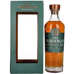 The Irishman SINGLE MALT Irish Whiskey 40% Vol. 0,7l - Whisky in Geschenkbox, dreifach destilliert für besondere Reinheit, über 10 Jahre in Bourbon- und Oloroso Sherry-Fässern gereift, ideal für Whiskey-Liebhaber.