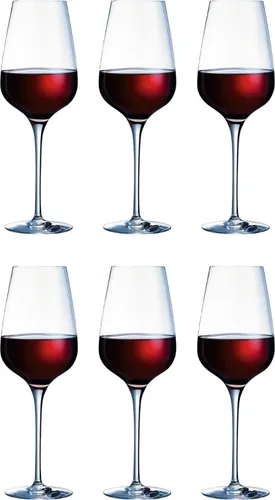 Chef & Sommelier Sublym Weinkelch 550ml - Premium Rotweinglas aus Krysta Kristallglas, perfekt für vollendeten Genuss, spülmaschinengeeignet und ideal für besondere Anlässe, 6 Stück im Set.