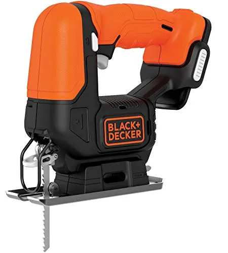 Black+Decker Akku-Stichsäge BDCJS12N - Vielseitige 12V Säge für präzise Schnitte - Sägen: Die Black+Decker 12V Akku-Stichsäge bietet werkzeuglosen Sägeblattwechsel und hohe Laufruhe für präzise Ergebnisse bei Holz, Kunststoffen und mehr.