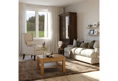 Krok Wood Couchtisch Bonn aus Eiche Massivholz von Krok Wood