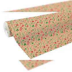 Clairefontaine Geschenkpapier Weihnacht 211725C, mehrfarbig in rot von Clairefontaine