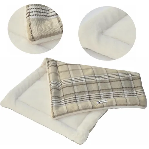 Hundedecke Katzendecke Hundebett Katzenbett Hundematte Hundekissen beige 70x45cm