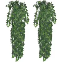 vidaXL Künstlicher Efeu Grün 90 cm 2 Stück