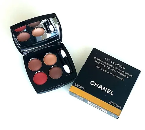 Chanel Les 4 Ombres Quadra Eyeshadow 268 Candeur Et Experience - Lidschatten-Palette mit 4 harmonischen Farben in Braun und Bronze für ein unvergessliches Augen-Make-up, ideal für jeden Anlass.