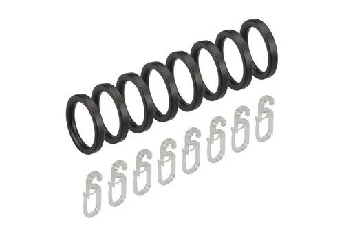 Gardinen- & Vorhangringe Grau von Liedeco