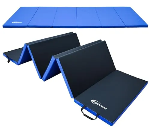 300x100 Klappbare Gymnastikmatte - 5cm dicke Turnmatte für Kinder - Sportmatten für sicheren Spaß: Die 5 cm dicke eyepower XL Turnmatte ist extra weich und ideal für Bodenturnen, Fitness-Training und Toben im Kinderzimmer.