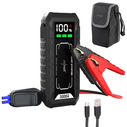revolt Autostarter 3in1: Kfz-Starthilfe & Powerbank mit 20 Ah
