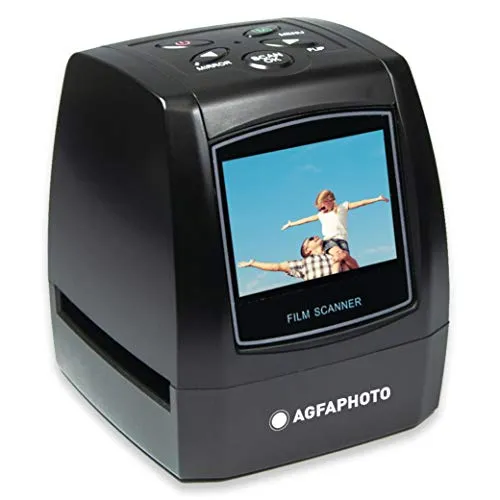 AGFA AFS100 Dia- und Negativscanner - Scanner für 135/35mm Filme, digitalisieren Sie Ihre Erinnerungen einfach und schnell im JPEG-Format mit authentischer Bildqualität dank CMOS-Sensor.