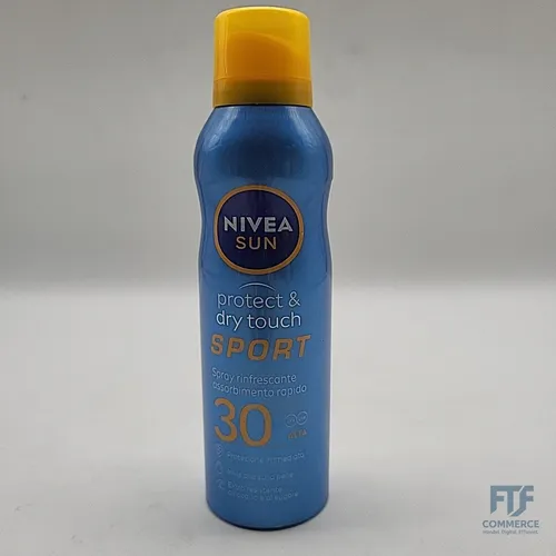 NIVEA SUN Sonnencreme Spray Protect & Dry Touch Sport FP30 200ml, Sonnencreme 30