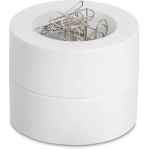 Maul Büroklammerspender 3012302, MAULpro, magnetisch, mit 15 Klammern, weiß