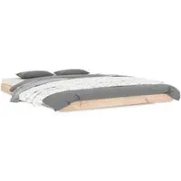 vidaXL Massivholzbett 140x190cm aus Kiefernholz von vidaXL