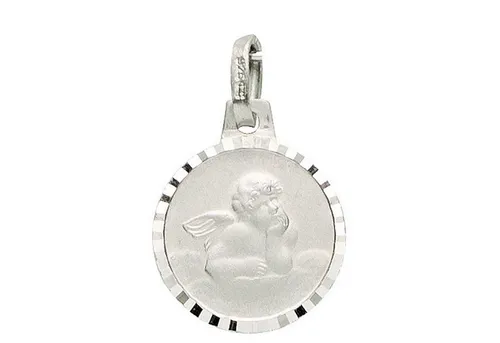 Miamar Kettenanhänger Schutzengel 22.206 - Eleganter Schutzengel-Anhänger aus hochwertigem Sterling-Silber 925, mattiert und glänzend. Ideal als Taufgeschenk, um besondere Momente zu feiern und Erinnerungen zu bewahren. Maße: 18,6 mm x 12 mm.