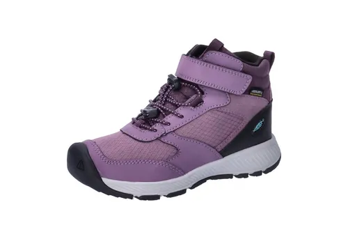 Keen Kinder Wanderstiefel Skua Mid WP C - Lila 31 EU - Wanderschuhe für Kinder, wasserdicht und robust, ideal für Abenteuer in der Natur.