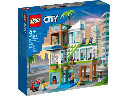 LEGO City Appartementhaus Set - Konstruktions-Spielzeug mit modularen Räumen, 6 Minifiguren und kreativem Zubehör für Kinder ab 6 Jahren