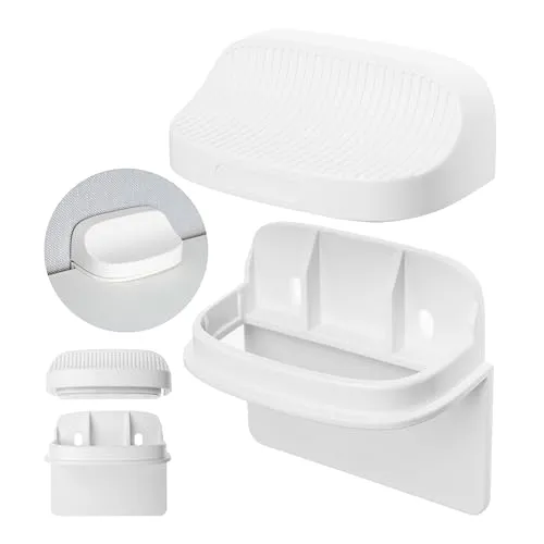 Kippsicherung für Regal, Kommode, Schrank, 2 Stück, zum Schrauben, in Weiß, Möbel Kippschutz für Kleinkinder, Haustiere, mit Anleitung + Schrauben, Schrank Babysicherung, Schubladen Kindersicherung