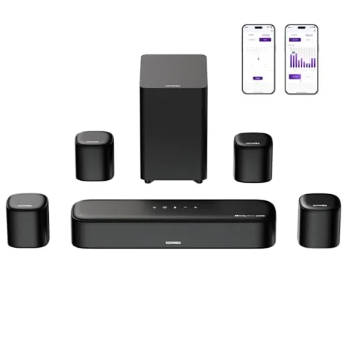 ULTIMEA 7.1 Soundbar für TV mit Dolby Atmos und kabellosen Surround Lautsprechern
