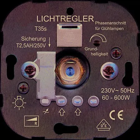 Ehmann Phasenanschnittdimmer fÃ¼r GlÃ¼hlampen T35 60-600W