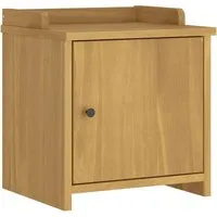 vidaXL Flurbank SANDNES 45x40x50 cm aus massivem Kiefernholz - Drohnen-Zubehör: Robuste Flurbank in Walnussholzoptik mit reichlich Stauraum und bequemer Sitzgelegenheit für dein Zuhause.