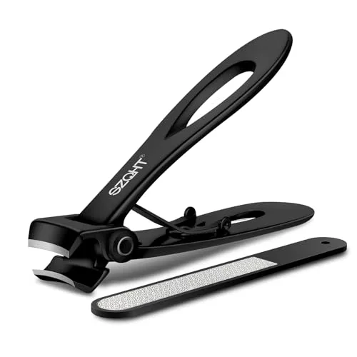 SZQHT Nagelknipser für dicke Nägel, für eingewachsene Maniküre, Pediküre, Männer und Frauen, groß (schwarz)