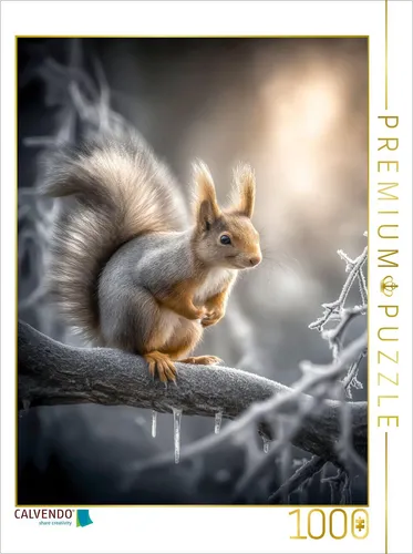 CALVENDO Puzzle Eichhörnchen | 1000 Teile Lege-Größe 64x48cm Foto-Puzzle für glü