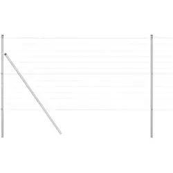 vidaXL Euro Zaun mit 13 Pfosten 1x25 m - Gartenzäune aus verzinktem Stahl, UV-beständig und langlebig für optimalen Schutz und ansprechendes Design in deinem Garten.