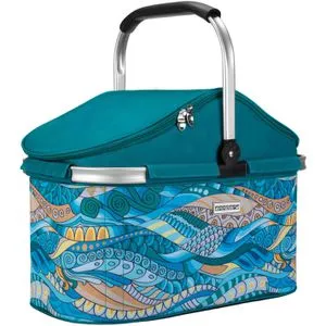 anndora Einkaufskorb 25 Liter - Isolierkorb für Picknick und Einkauf - Picknickkörbe & -koffer: Geräumiger und federleichter Kühlkorb mit dicht schließendem Deckel, ideal für Getränke und Snacks, perfekt für Ausflüge und Einkauf.