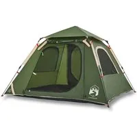 Furnicato Campingzelt Kuppelzelt 210 x 210 x 140 cm Grün