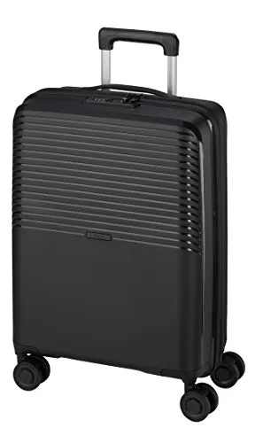 d&n Travel Line 4000 4-Rollen Trolley 66 cm - Schwarz - Koffer mit robustem Material und leichtgängigen 4-Rollen für müheloses Manövrieren. Integriertes TSA-Schloss sorgt für Sicherheit unterwegs.