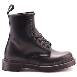 Dr. Martens 1460 MONO Smooth BLACK - Unisex Combat Boots, klassisch in Schwarz, strapazierfähiges Leder für hohen Tragekomfort