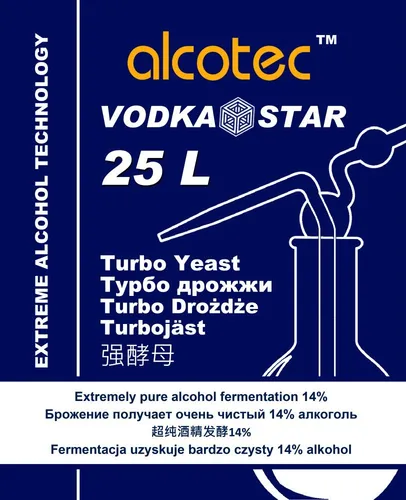 Alcotec VODKA STAR Turbohefe Gärhefe Hefe kostenloser versand